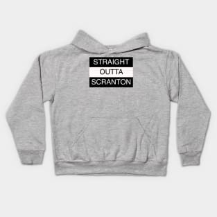 Straight Outta Scranton Kids Hoodie